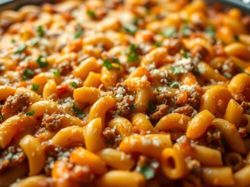 Nudelauflauf mit Hackfleisch